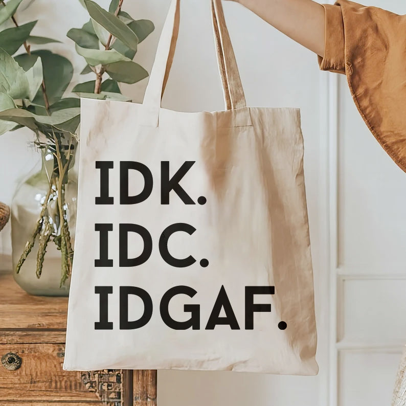IDK IDC IDGAF T-Shirt Design | Sassy Attitude T-Shirt design | Funny Acronym Tee Design | Digital Files