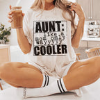Aunt Like A Mom Only Wayyyy Cooler T-shirt | Aunt Appreciation Quote | Proud Aunt Funny Tee | Aunt life Tee Design | Cool aunt humor svg