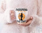 Assuming I'm Just An Old Lady Was Your First Mistake | Halloween Witchy T-shirt | Spooky Season Shirts | Halloween T-shirt design