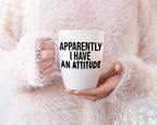 Apparently I Have an Attitude T-Shirt Design | Attitude T-Shirt Design | Sarcastic Quote SVG | Mug & Bag T-Shirt Design | Digital Files