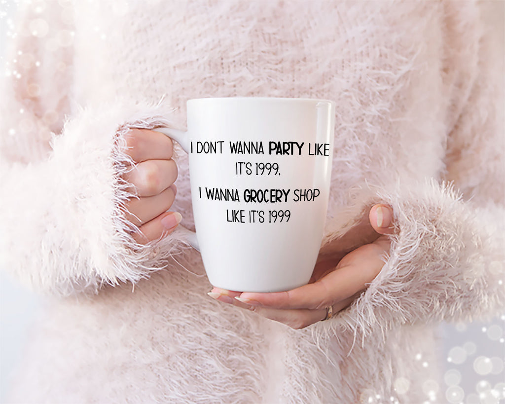 I Don't Wanna Party Like It's 1999 I Wanna Grocery Shop Like It's 1999 T-Shirt Design | Inflation Joke SVG | 90s humor Quote | Digital File