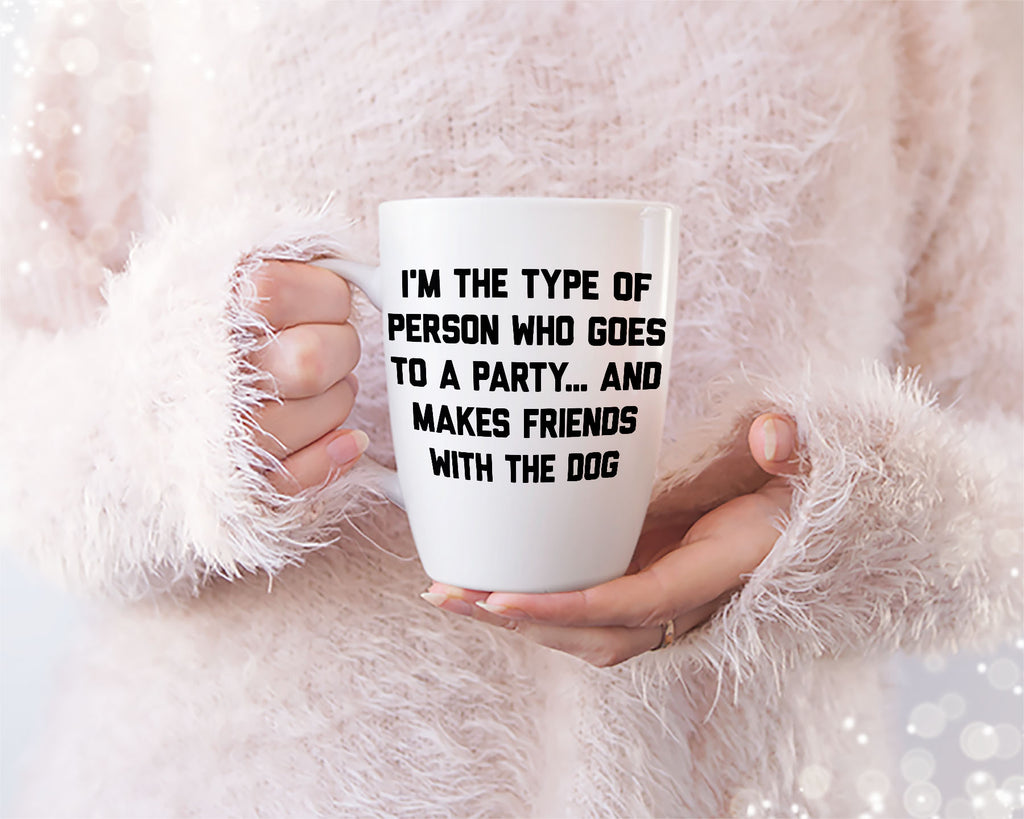 I'm The Type Of Person Who Goes To A Party And Make Friends With The Dog T-Shirt Design | Dog friend humor SVG | Pets Lover T-shirt design